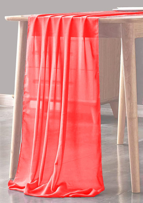 Chiffon Sheer Table Runner Chiffon Fabric - Sheer, 29" X 180" (1 Piece)