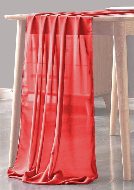 Chiffon Sheer Table Runner Chiffon Fabric - Sheer, 29" X 180" (1 Piece)
