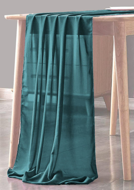Chiffon Sheer Table Runner Fabric - Sheer Chiffon, 29" X 108" (1 Piece)