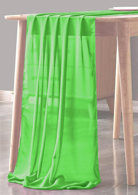 Chiffon Sheer Table Runner Chiffon Fabric - Sheer, 29" X 180" (1 Piece)