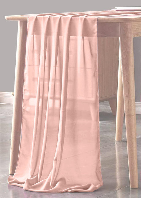 Chiffon Sheer Table Runner Fabric - Sheer Chiffon, 29" X 90" (1 Piece)