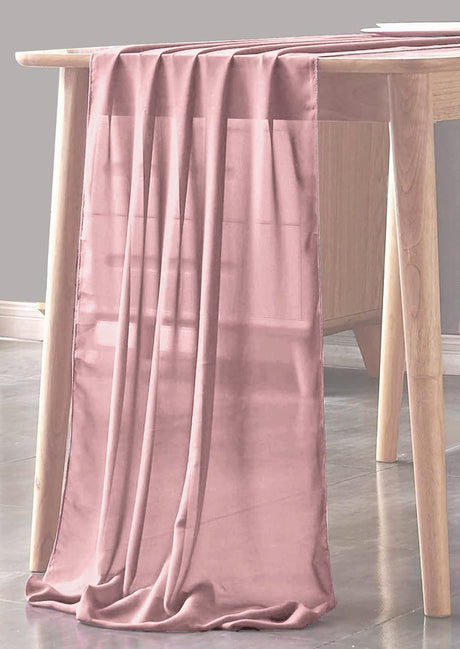Chiffon Sheer Table Runner Table Runner - Sheer Chiffon, 29" X 120" (1 Piece)