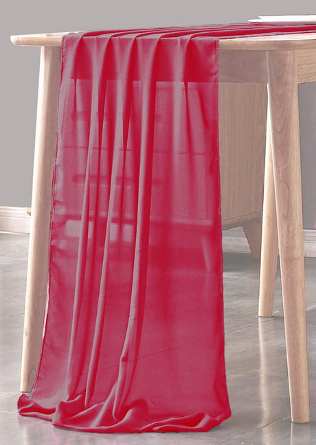 Chiffon Sheer Table Runner Fabric - Sheer Chiffon, 29" X 108" (1 Piece)