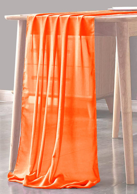 Chiffon Sheer Table Runner Chiffon Fabric - Sheer, 29" X 180" (1 Piece)