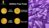 Two Tone Chiffon Sheer Fabric - Two Tone Sheer, 58" Width (1 Yard)
