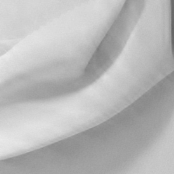 White Sheer Chiffon Fabric Lightweight 1 Yard 100% Polyester 58/60” Wide for Apparel, Decor & Crafts