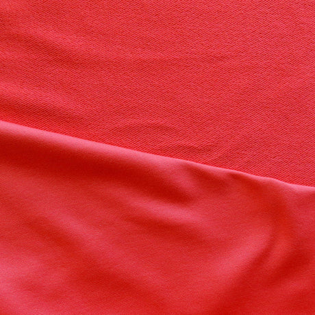 Dri-Fit Brushed French Terry Knit Fabric in Chilie Red
