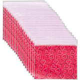 Wilton Red Heart Pattern Valentine's Day Resealable Treat Bags, 20-Count