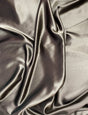 Crepe Satin Polyester Fabric - Chocolate Brown, 58" Width (1 Yard)