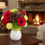 Silent Night Christmas Flower Bouquet Fresh Arrangement