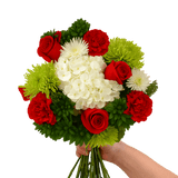 7 Santa’s Christmas Flower Bouquets Fresh Holiday Arrangement Set