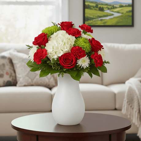 7 Santa’s Christmas Flower Bouquets Fresh Holiday Arrangement Set
