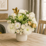 Special Christmas Bouquets Red White Green Holiday Flower Arrangement Festive Winter Floral Centerpiece