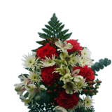 Snow Christmas Fresh Flower Bouquet Holiday Floral Arrangement