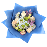 Peaceful Winter Flower Bouquet Fresh Mixed Arrangement