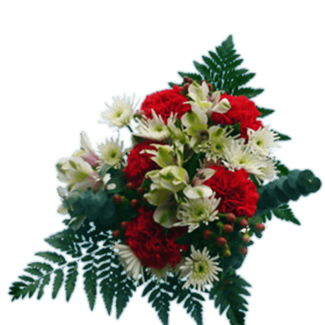 তুষারময় ক্রিসমাস তাজা ফুলের তোড়া ছুটির ফুলের বিন্যাস
