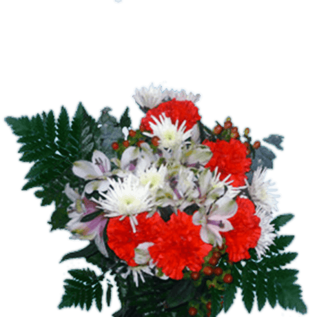 Snow Christmas Fresh Flower Bouquet Holiday Floral Arrangement