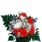Snow Christmas Bouquets Fresh Holiday Floral Arrangement Red White Winter Flower Bundle