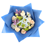 Peaceful Winter Flower Bouquet Fresh Mixed Arrangement