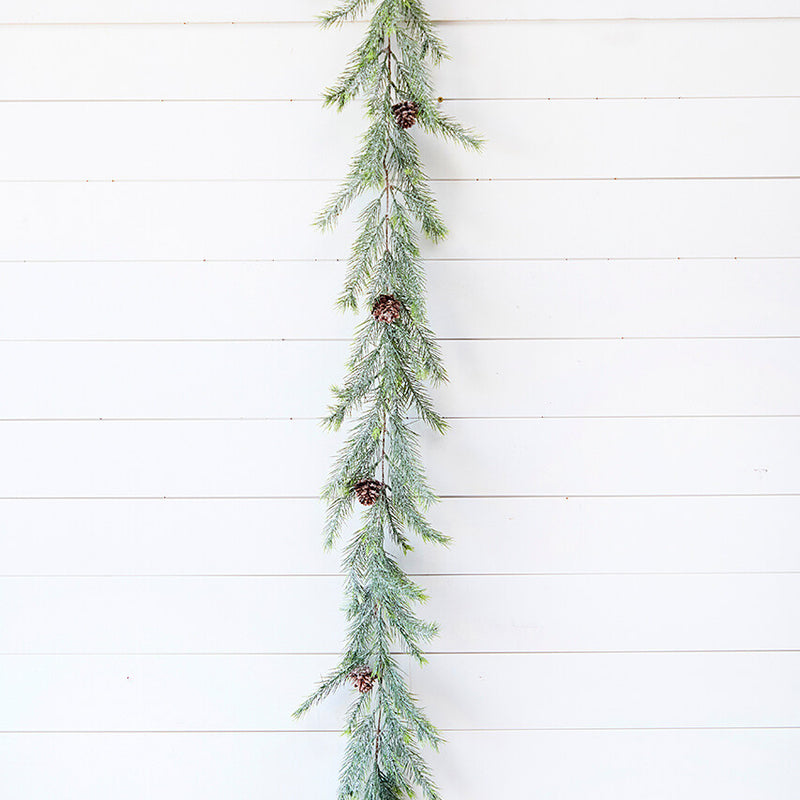Frosted Arrowhead Garland 6 Ft Christmas Woodland Holiday Decoration