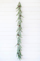 6' Christmas Frosted Arrowhead Garland