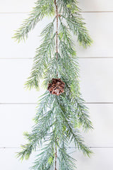 6' Christmas Frosted Arrowhead Garland