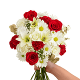 Christmas Dream Bouquets Red White Holiday Flower Arrangement Festive Winter Floral Centerpiece