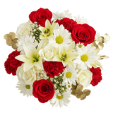 Christmas Dream Bouquets Red White Holiday Flower Arrangement Festive Winter Floral Centerpiece