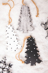 6” Wood Tree Christmas Ornament
