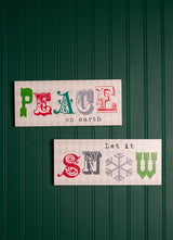 12” Christmas Wall Decor Plaque
