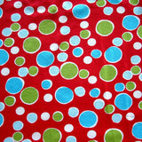 Cotton Lycra Knit Fabric Christmas Bubble Dots