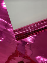 Chrome Mirror Reflective Vinyl Fabric - Mirror Reflective Finish, 54" Width (1 Yard)