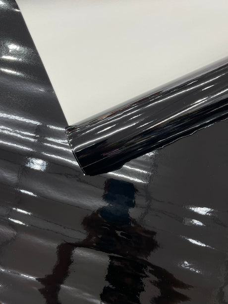 Chrome Mirror Reflective Vinyl Fabric - Mirror Reflective Finish, 54" Width (1 Yard)