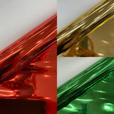 Chrome Mirror Reflective Vinyl Fabric - Mirror Reflective Finish, 54" Width (1 Yard)