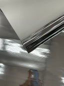 Chrome Mirror Reflective Vinyl Fabric - Mirror Reflective Finish, 54" Width (1 Yard)