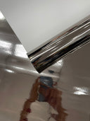 Chrome Mirror Reflective Vinyl Fabric - Mirror Reflective Finish, 54" Width (1 Yard)