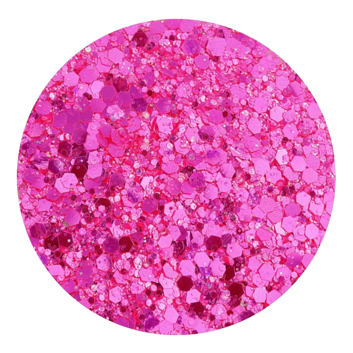 Chunky Glitter Reflective Boho - Vivid Blush (2 oz Bag)