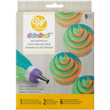 Wilton Color Swirl, 3-Color Piping Bag Coupler, 9-Piece Cake Decorating Kit