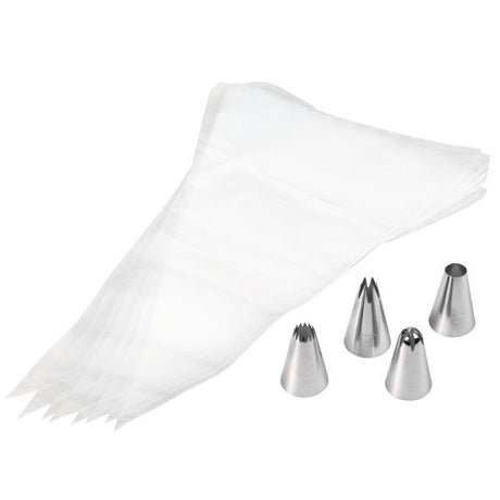 Wilton Cupcake Decorating Tip Set with Disposable Piping Bags – 12 Piece