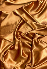 Crepe Satin Polyester Fabric - Cinnamon, 58" Width (1 Yard)