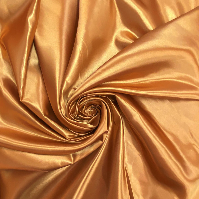 Cinnamon Polyester Bridal Satin Fabric - Cinnamon, 58"-60" Width (1 Yard)