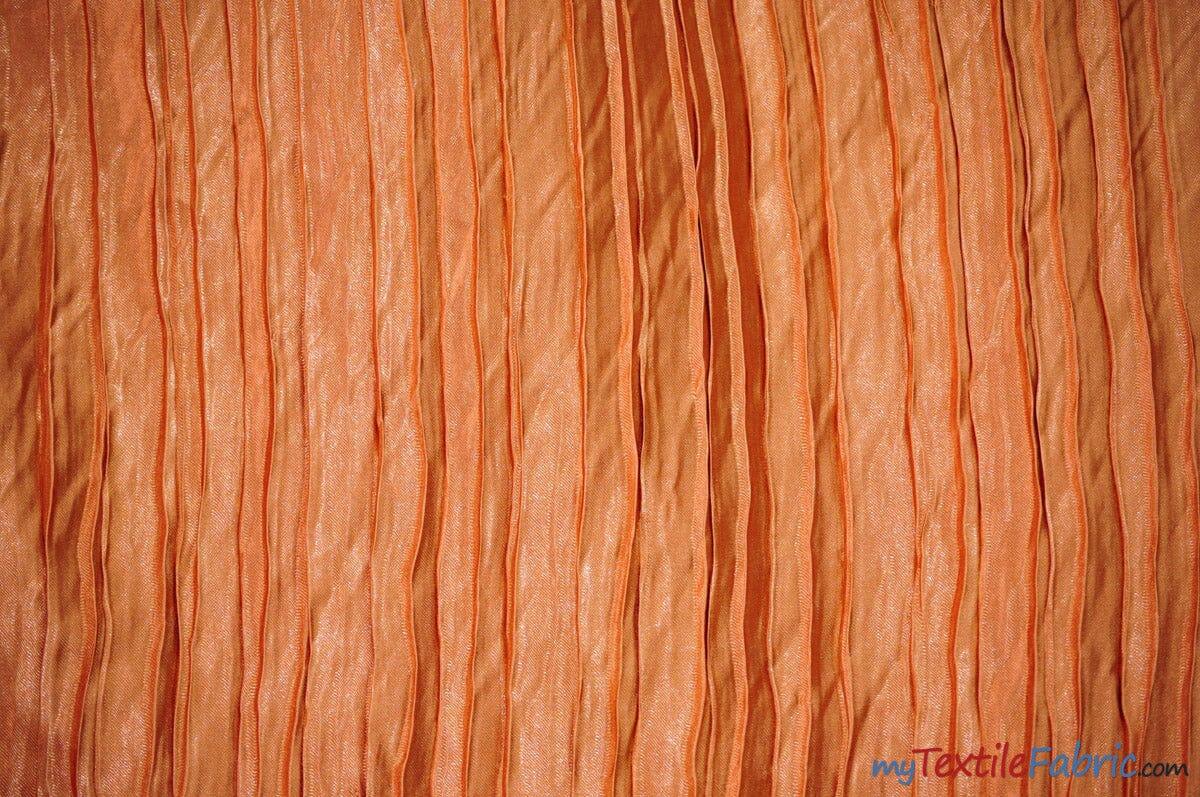 Italian Crush Satin Polyester Fabric - Solid Multiple Colors, 108" Width (1 Yard)