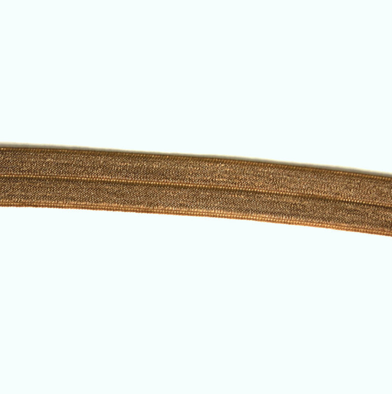 Fold Over Elastic Trim Cinnamon 5/8"