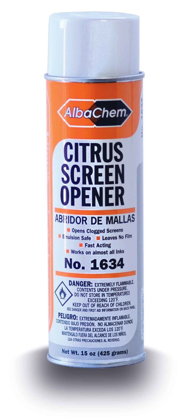 Screen Printing Screen Opener Water-Based Cleaner - Fast-Acting Foaming, No Residue, Fresh Scent (1 Aerosol Can)