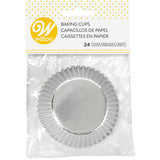 Wilton Silver Foil Cupcake Liners, 24-Count