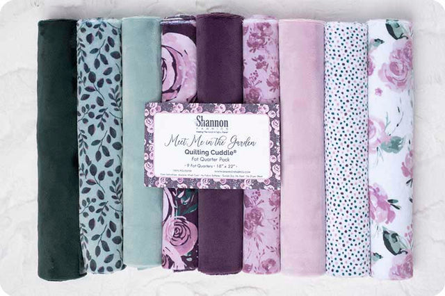 Cuddle Fabric Fat Quarter Pack Meet Me in the Garden