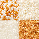 Wilton 4-Cell Pearlized Gold Sprinkles Mix – 3.4 oz.