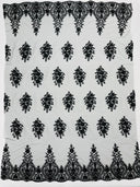 Classic Beaded Damask Lace Fabric - Beaded Damask Pattern, 54" Width (1 Yard)