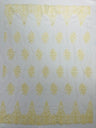 Classic Beaded Damask Lace Fabric - Beaded Damask Pattern, 54" Width (1 Yard)