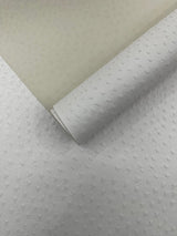 Classic Ostrich Upholstery Vinyl Fabric - Two-Tone Embossed Ostrich Pattern, 54" Width (1 Yard)